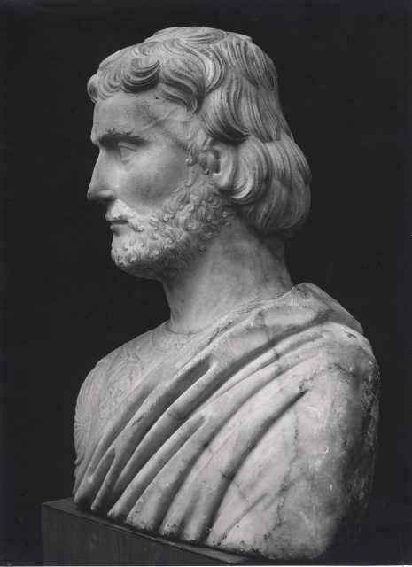 Boccardi, Cosimo — Anonimo napoletano - sec. XV - Busto di guerriero — insieme, veduta laterale